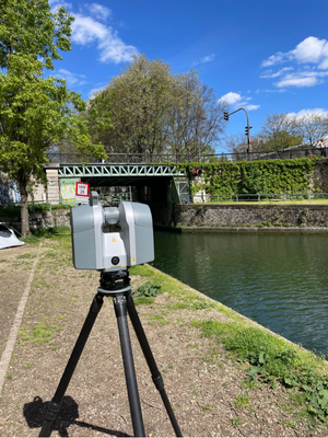 Photo du scanner 3D en action